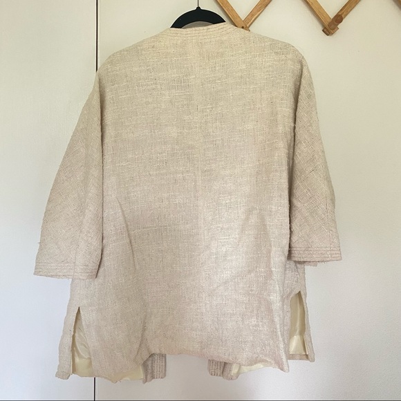 Vintage Union-made cream brocade jacket - Picture 2 of 4